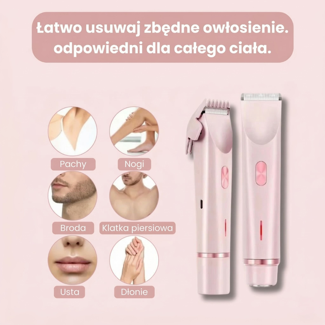 Glowora Lumi™ 2 w 1 golarka do ciała dla kobiet